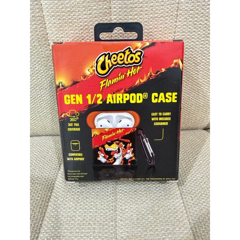 NEW Cheetos AirPod Case Gen 1/2 New Flamin Hot Cheetos Chester Cheetah‎ Novelty